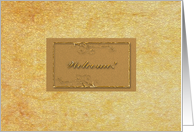 Welcome New Employee, Business, Gold Vine Design card