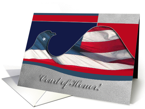 Court of Honor, Flag Eagle, Eagle Scout Award card (915853)