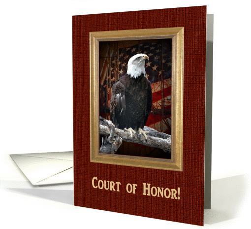 Court of Honor, Proud Bald, Eagle Scout Award Invitation card (916330)