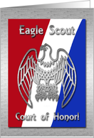 Court of Honor, Silver Eagle, Eagle Scout Award Invitation card