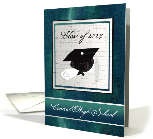 2024, Cap and Diploma, Graduation Announcement, Silver,... (918039)