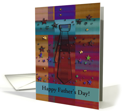 Plaid Tie with Stars, Father's Day card (925972)