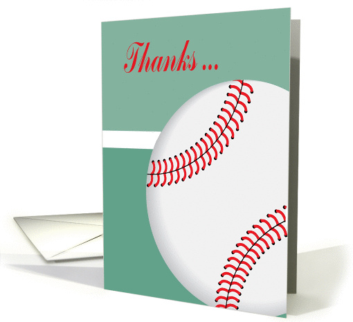 Thanks to Baseball Coach card (928974)