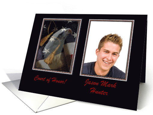 Eagle Scout Photo Card and Add Text, Eagle & Tassels card (931210)