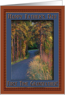 Colors at Sundown, Happy Father’s Day to First Time Grandfather card