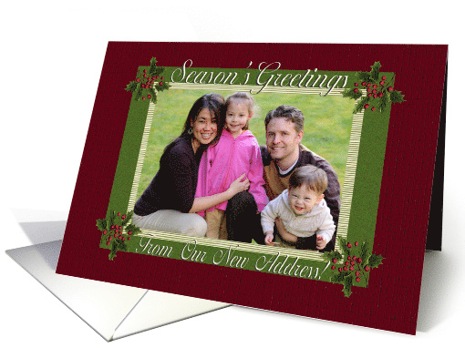 Holly Berry Branch Photo Card, Season's Greetings From Our... (936150)