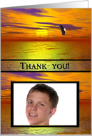 Eagle Scout Project Thank You Photo Card, Eagle in Flight card
