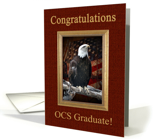 Officer Candidate School Graduation Congratulations, Eagle card