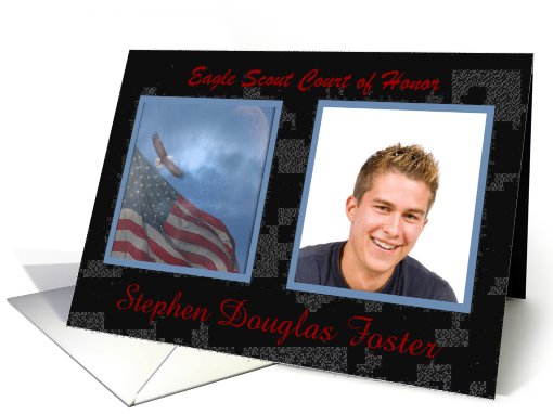 Photo Card, Scout Award Invitation, Eagle Flying card (943352)