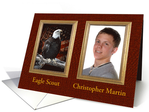 Photo Card, Eagle Scout Award Invitation, Proud Eagle card (943393)