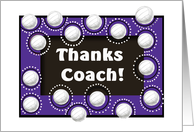 Thank You Volleyball Coach, Volleyballs, Purple card
