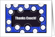 Thank You Volleyball Coach, Volleyballs, Blue card