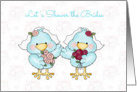 Cute Bride Birds, Lesbian Bridal Shower Invitation card