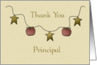 Apples, Stars, Thank You, Principal card