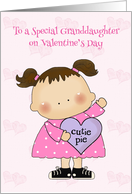 Little Girl, Heart, Granddaughter, Valentine’s Day Greeting card