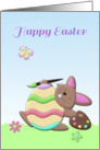 Easter Bunny, Painting Egg, Happy Easter Greeting card