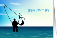 Fishing, Happy Father’s Day card