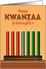 For Goddaughter Kwanzaa Kinara card