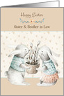 For Sister and Brother in Law Easter Bunny Pair card
