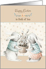 For Both of You Easter Bunny Pair card