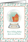 Holiday Wishes from New Home Snow Globe card