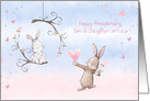 For Son and Daughter in Law Wedding Anniversary with Bunnies card