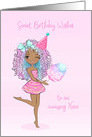 Birthday For Niece Sweet and Sassy Young Adult with Dark Skin card