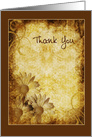 Thank You Grunge Daisies card