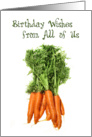 Birthday From Group Carrots card