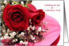 Valentine Roses, Candy Box card
