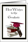 Graduate Congratulations, Books, Red Cap card