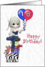 18th Birthday Girl card