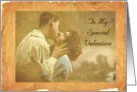 Vintage Valentine Kiss card