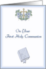 Communion Blessing Blue card