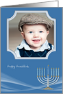 Hanukkah Menorah Photo Card