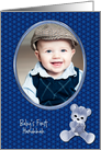 Baby’s First Hanukkah Teddy Photo Card