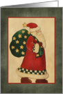 Santa Claus, Vintage Look card