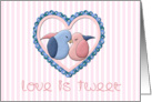 Love Birds, Heart, Valentine’s Day card