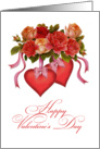 Hearts and Roses, Happy Valentine’s Day card