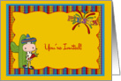 Cow, Sombrero Colorful Fiesta Invitation card