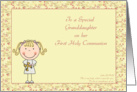 Congratulations, Holy Communion, Granddaughter card