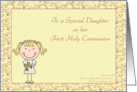 Congratulations, Holy Communion, Daughter card