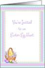 Easter Basket, Easter Egg Hunt Invitation card