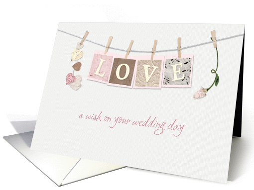 Love Letters Wedding Congratulations card (1042339)