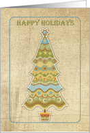 Modern Holiday Tree card