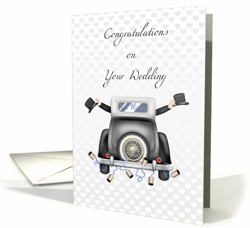 Gay Men, Just Married Congratulations card (1128360)