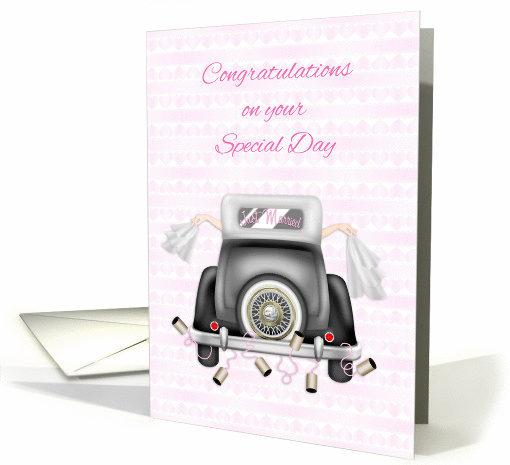 Lesbian, Just Married Congratulations card (1128378)