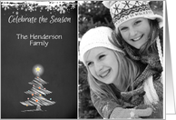 Christmas Tree, Chalkboard, Holiday Photo Card