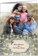 Elegant Holly, Christmas Photo Card