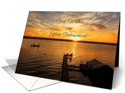 Sunrise on the Lake, Retirement Congratulations card (1172924)